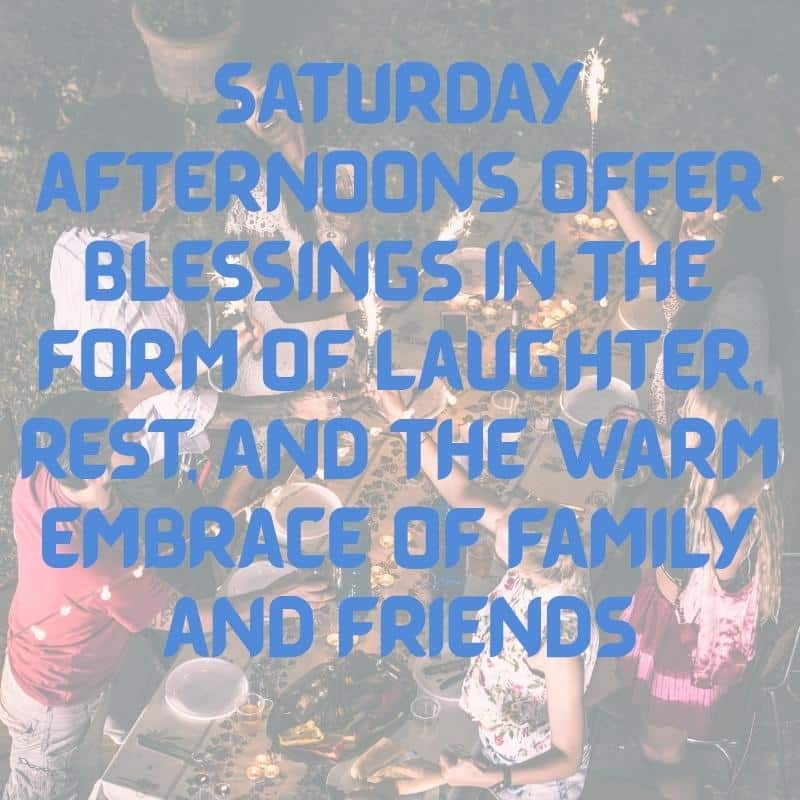 Good Afternoon Saturday Blessings