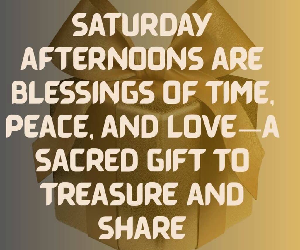 Good Afternoon Saturday Blessings
