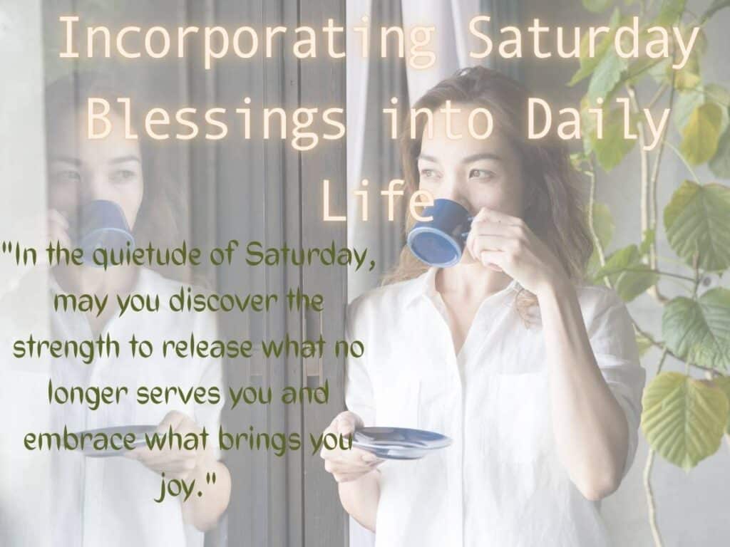Good Morning and Happy Saturday Blessings