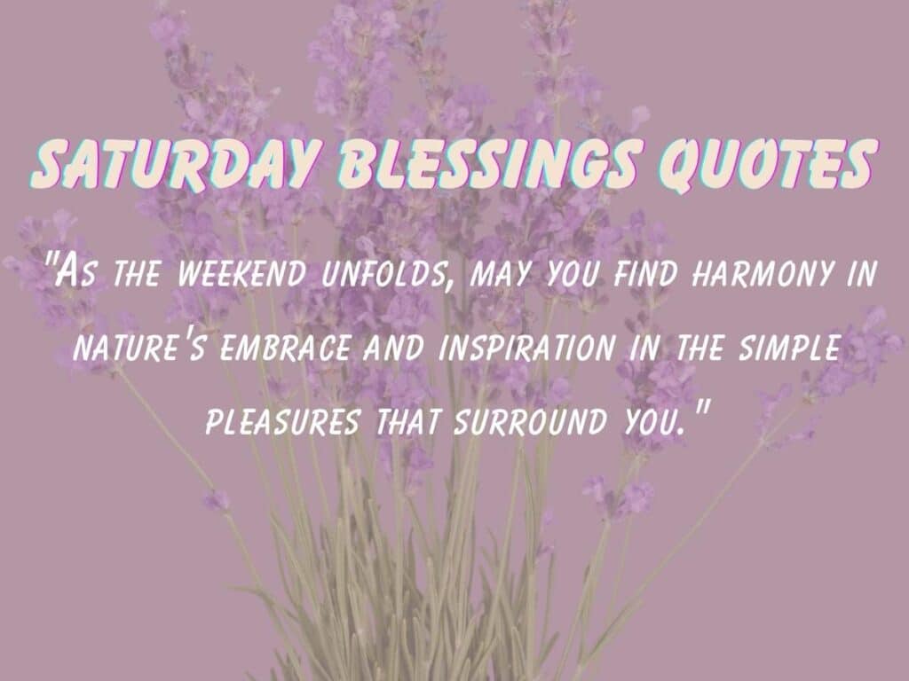 Good Morning and Happy Saturday Blessings