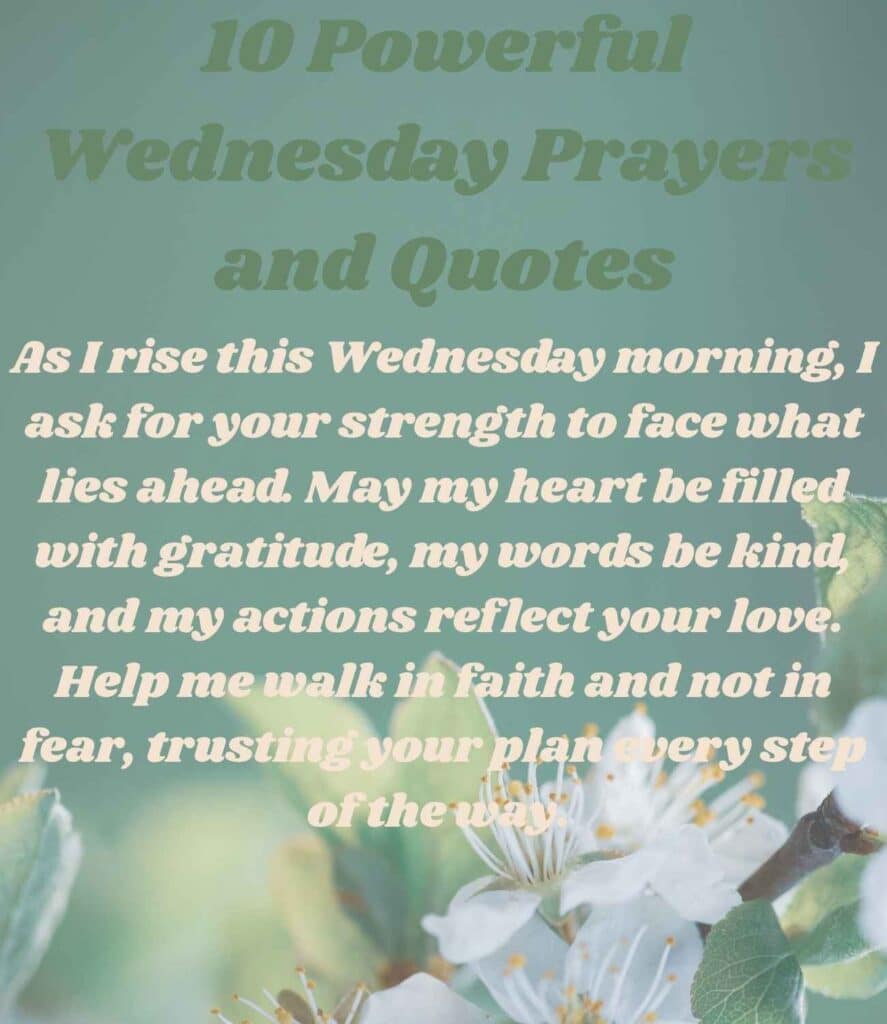 10 Powerful Wednesday Prayers and Quotes