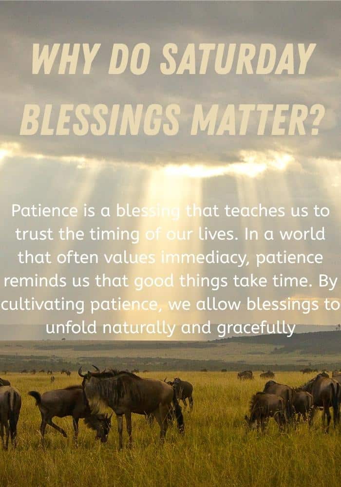 Powerful Saturday Blessings