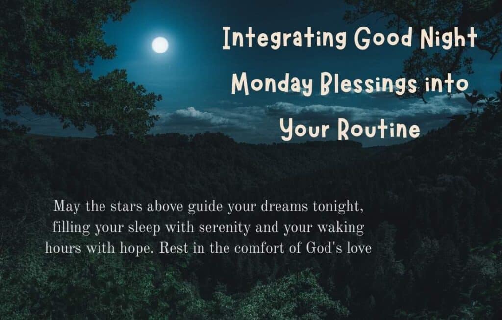 Good Night Monday Blessings