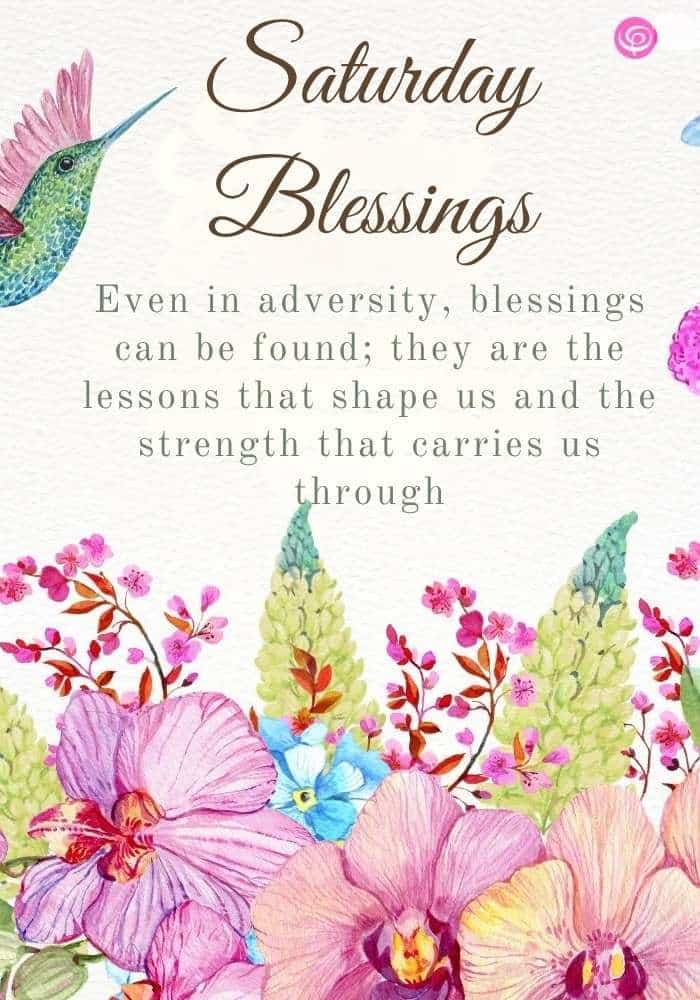 Powerful Saturday Blessings