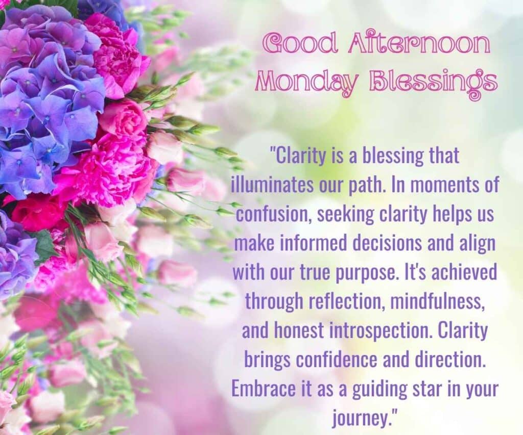 Good Afternoon Monday Blessings