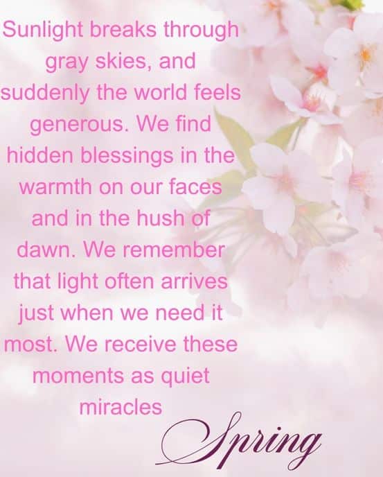 Spring Prayers