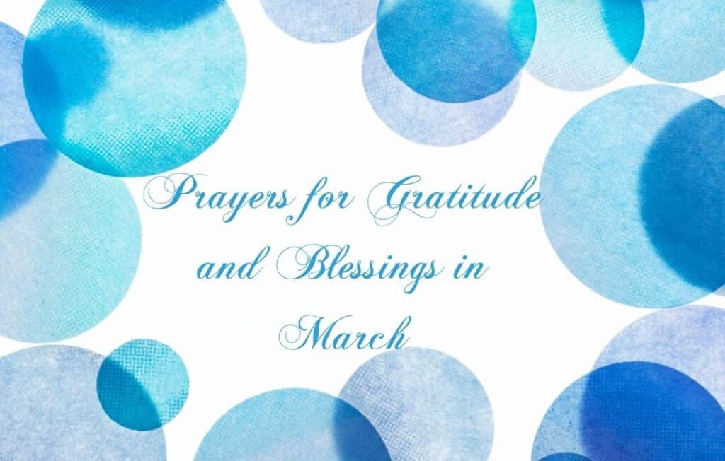 Prayers for March