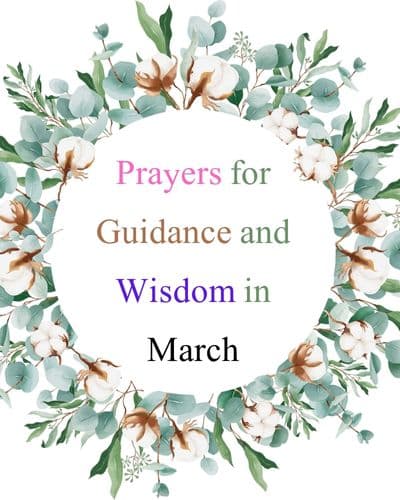 Prayers for March