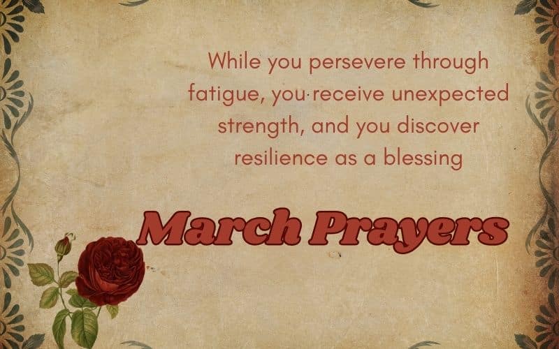 Prayers for March
