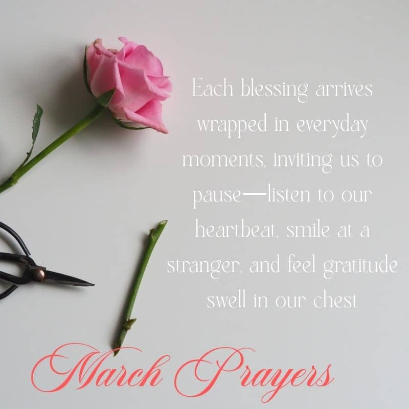 Prayers for March