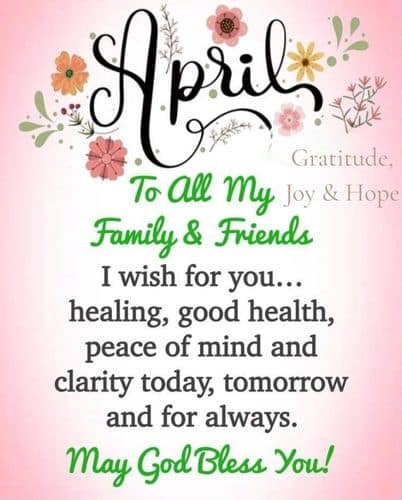 April Blessings 