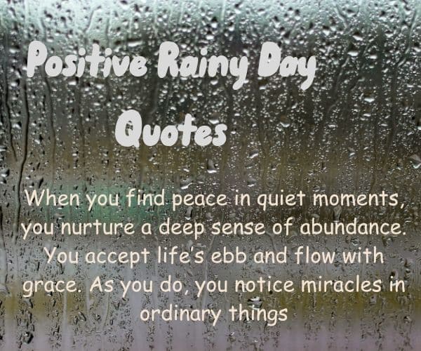 Rainy Day Quotes