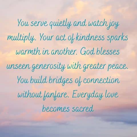 Continual Blessing