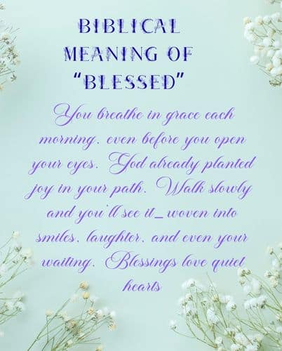 Biblical Blessings 