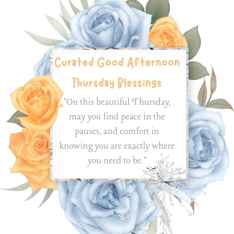 Good Afternoon Thursday Blessings 