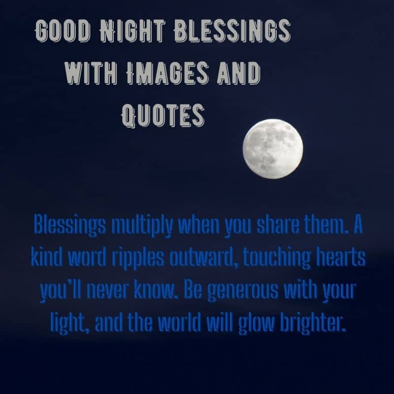 good Night Blessings