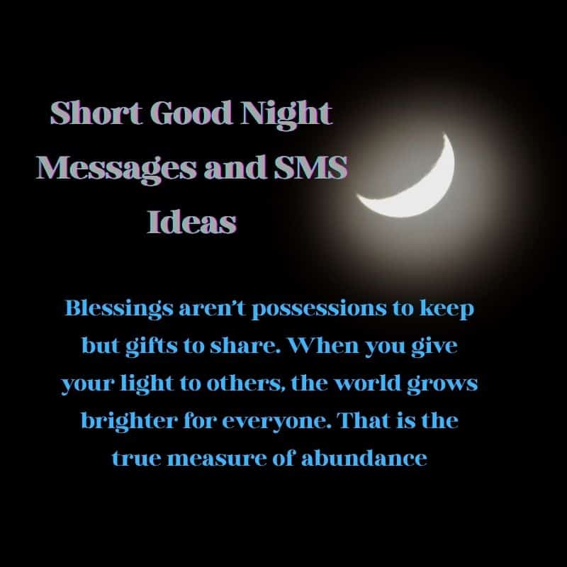 good Night Blessings