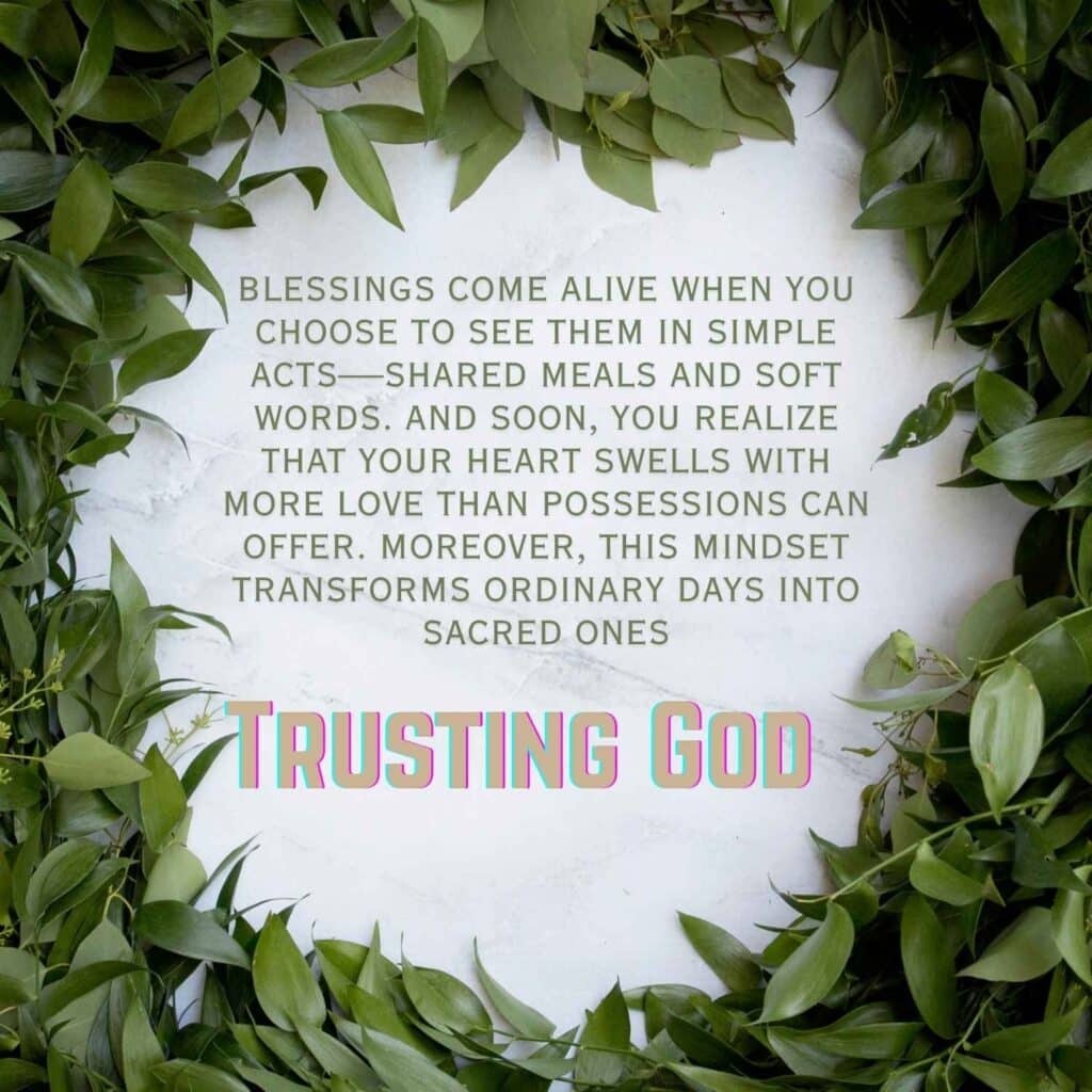 Trusting God's Blessings