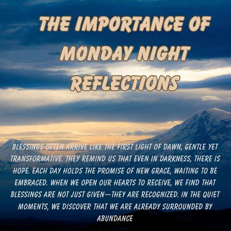 Good Night Monday Blessings