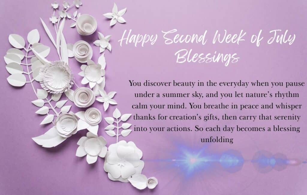 July Blessings