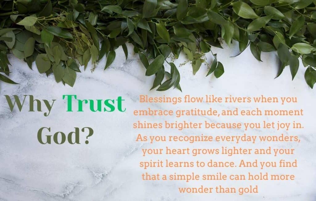 Trusting God's Blessings