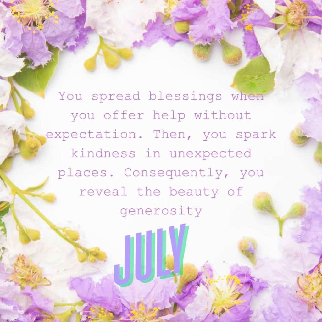 July Blessings
