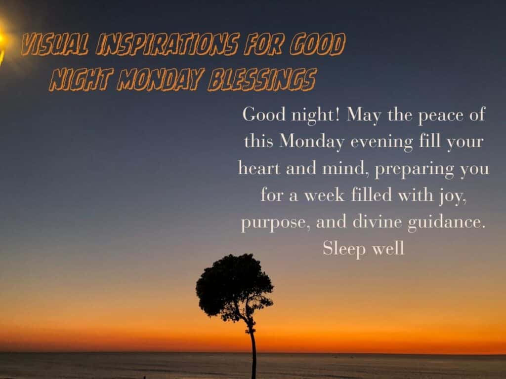 Good Night Monday Blessings
