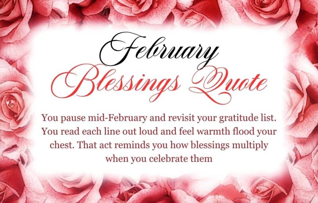 February Blessings