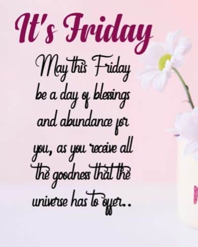  Friday Morning Blessings
