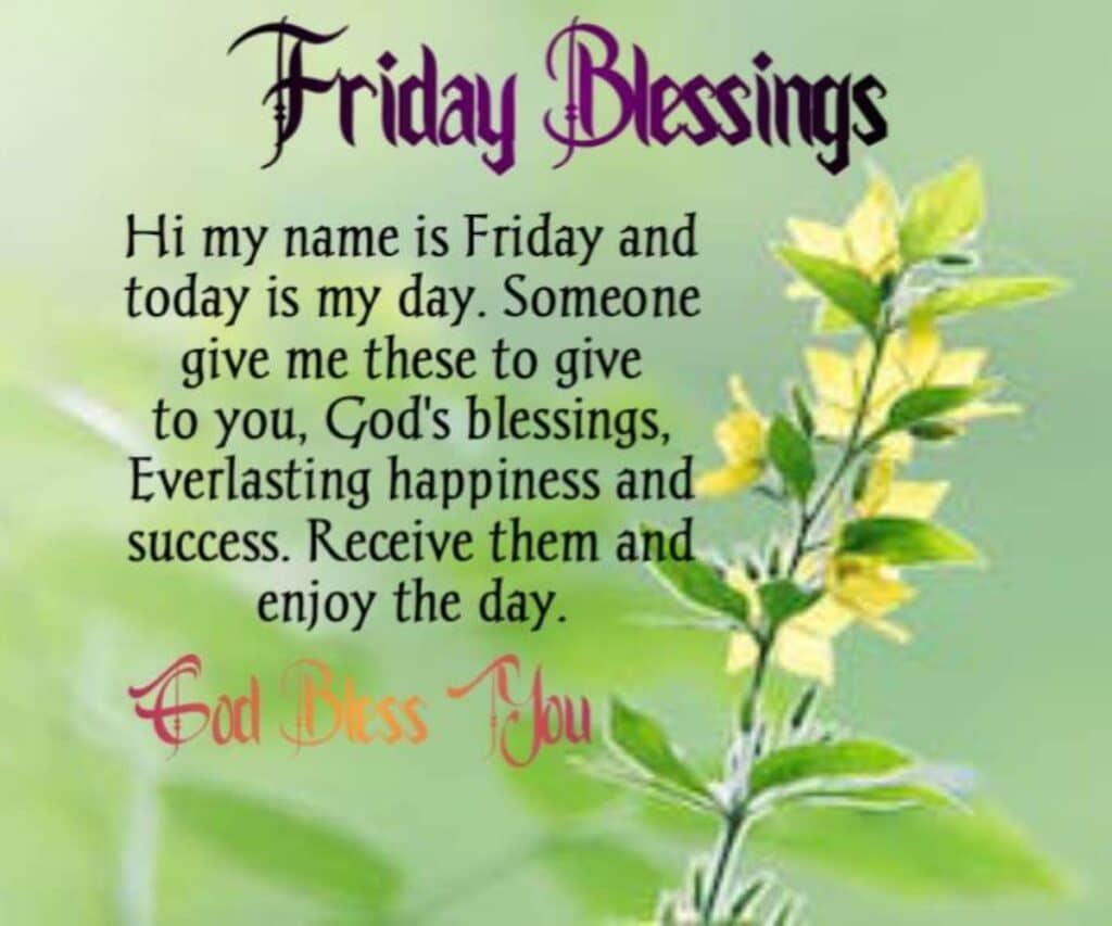  Friday Morning Blessings