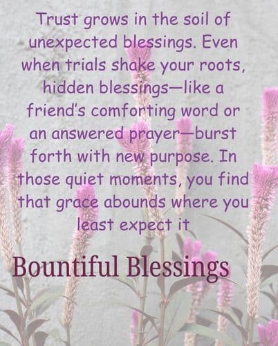 Bountiful Blessings Meanings
