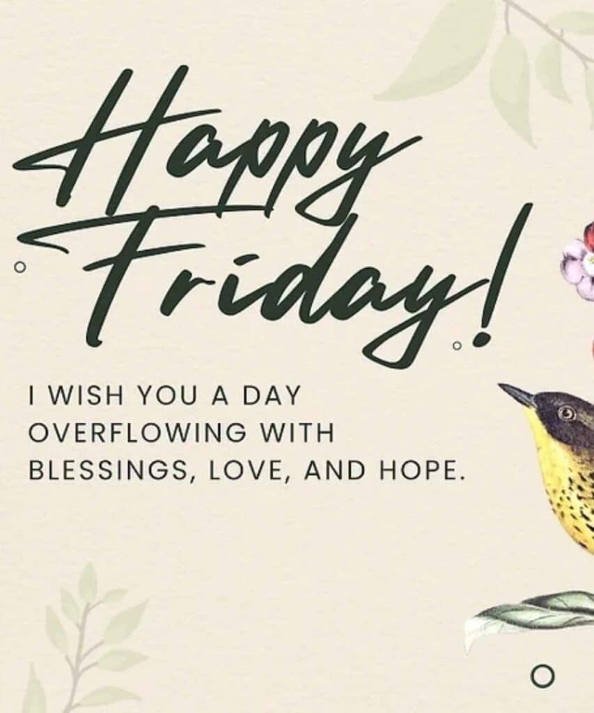 Friday’s Blessings