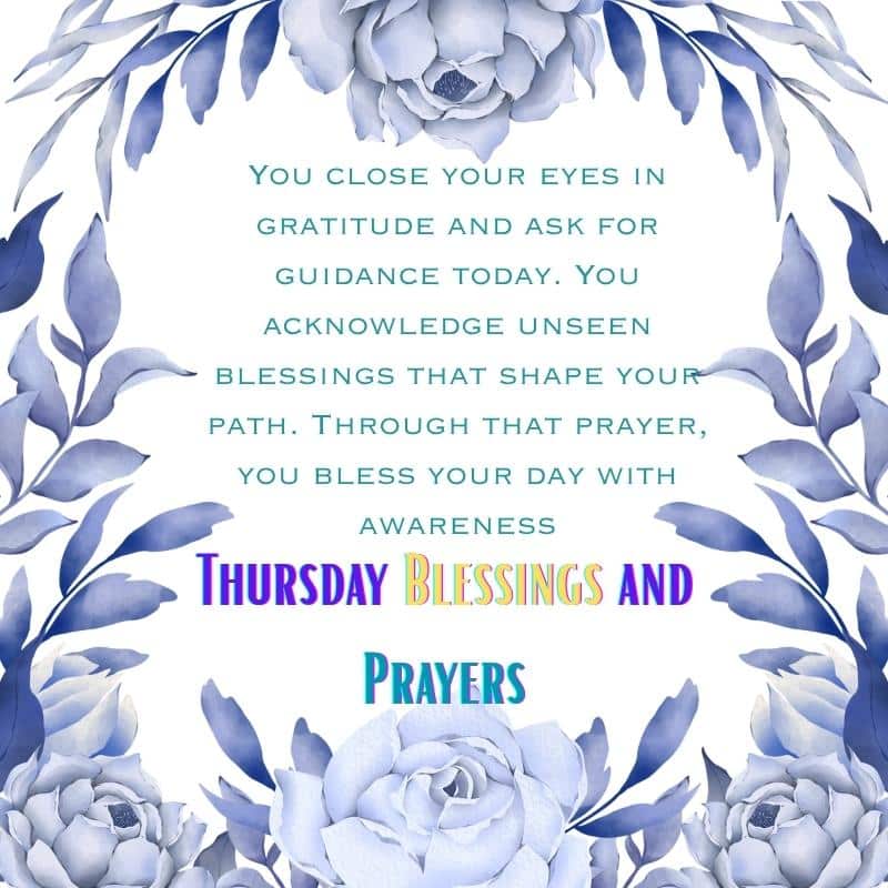 Thursday Blessings