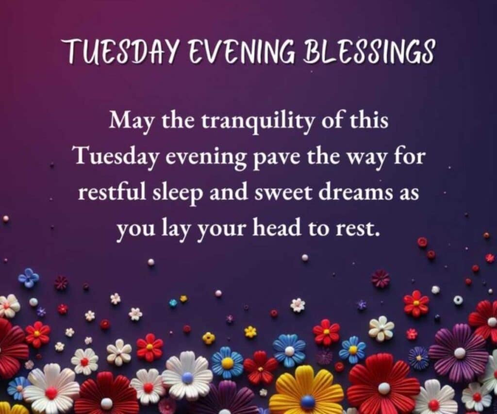 Good Evening Tuesday Blessings 