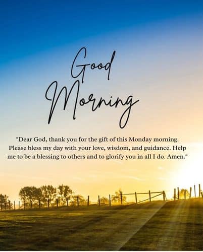 Good Morning Monday Blessings