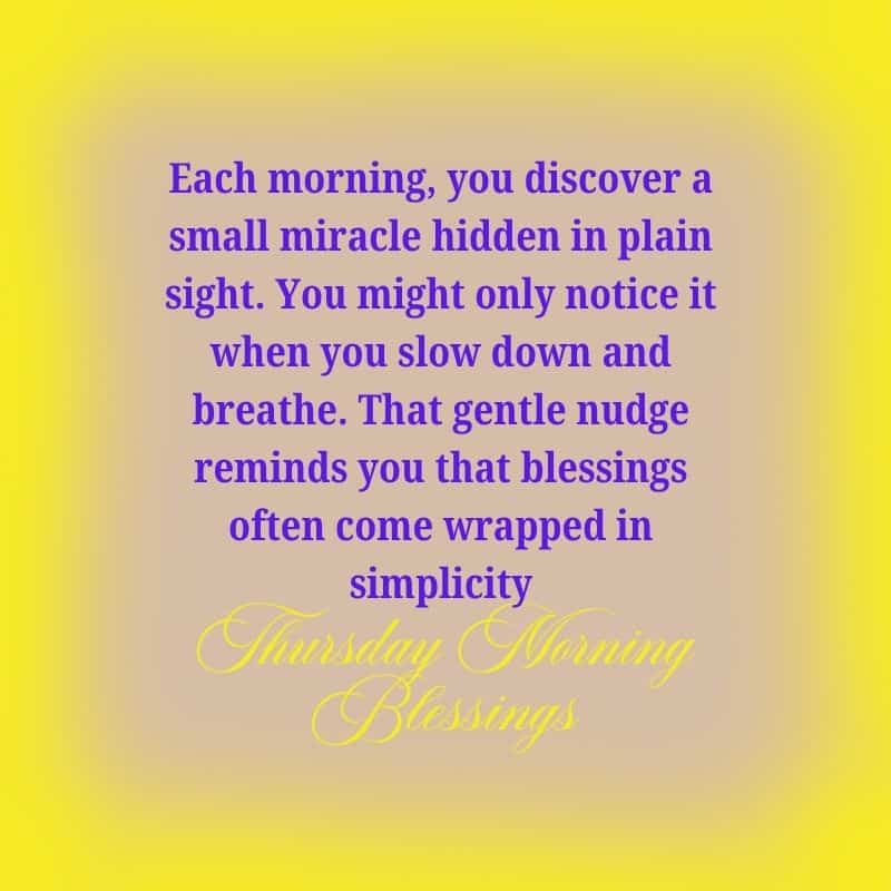 Thursday Blessings