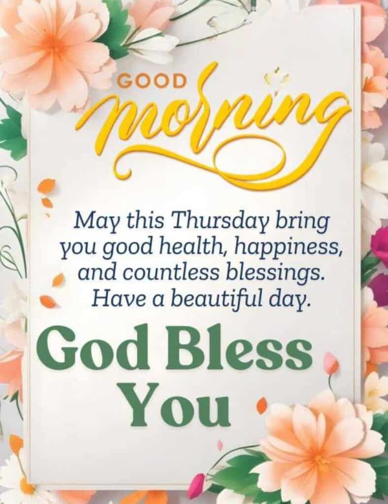  Good Morning Thursday Blessings 