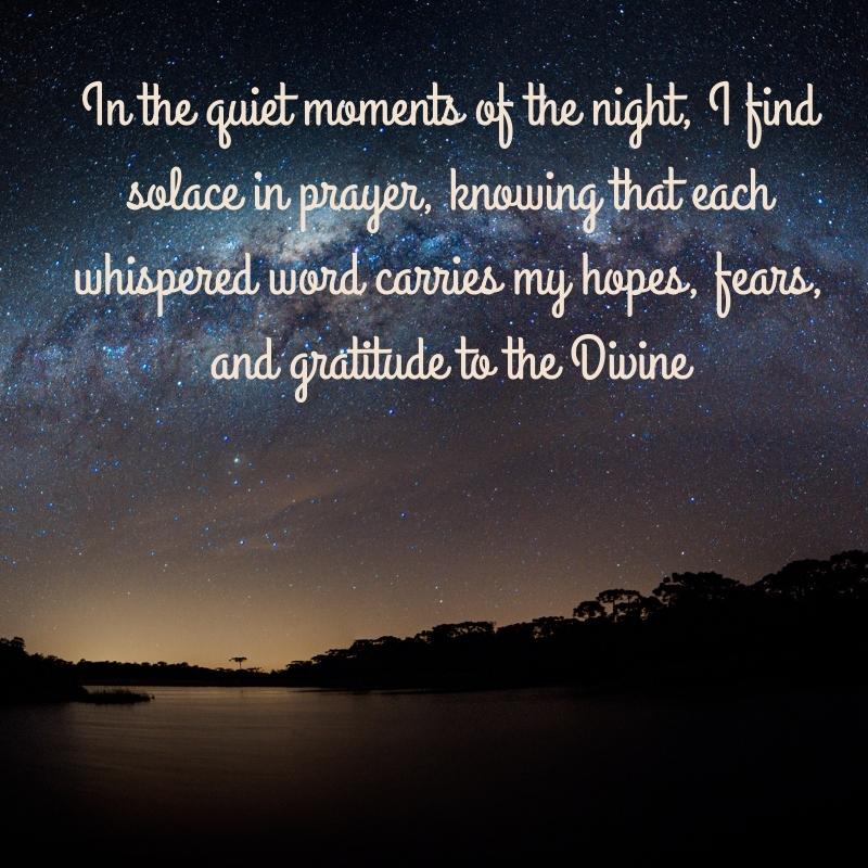 Good night prayers