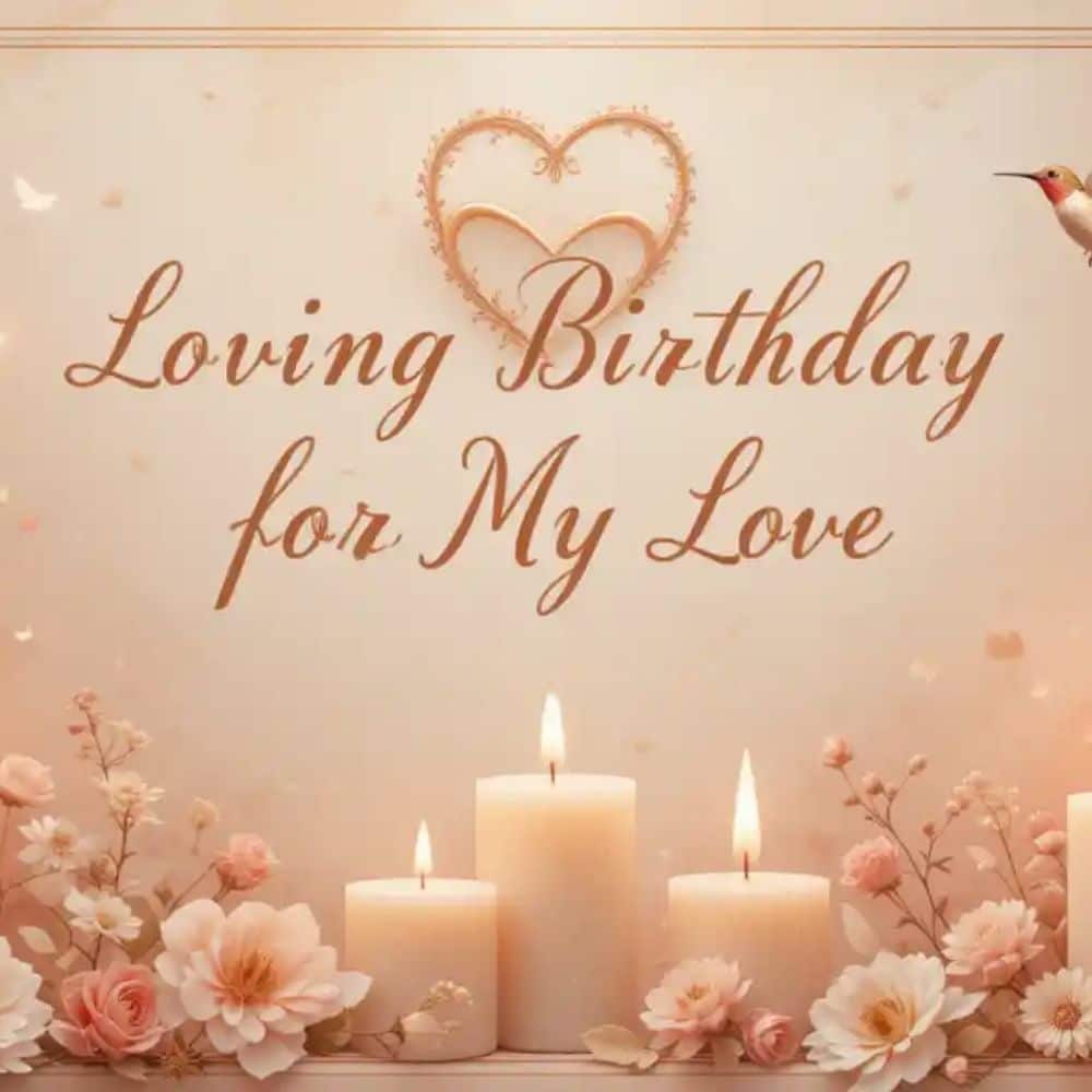 Loving Birthday Prayer Messages for My Love